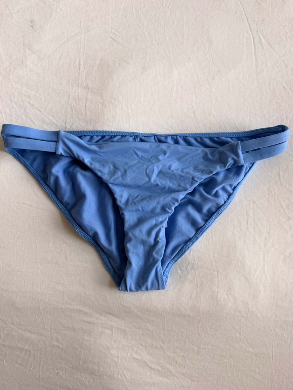 Billabong Women's Light Blue Bikini Bottom - Classic Hipster Swimwear